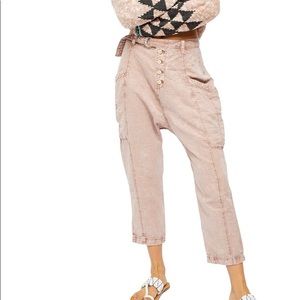 NWT Free People Desert Daze Harem Pants Rose